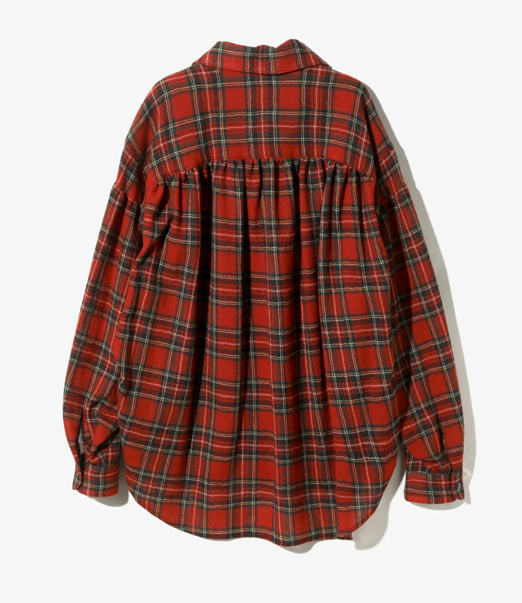 Painter Shirt - Red -Wool Gauze Plaid