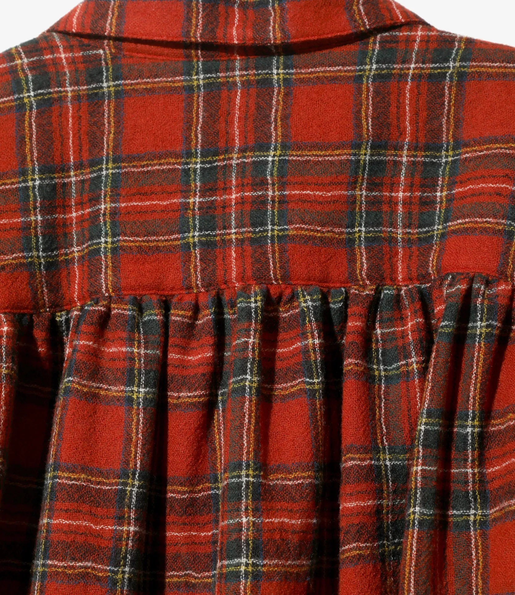 Painter Shirt - Red -Wool Gauze Plaid