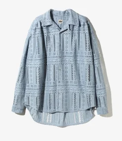 Painter Shirt - Sax - Poly Lace