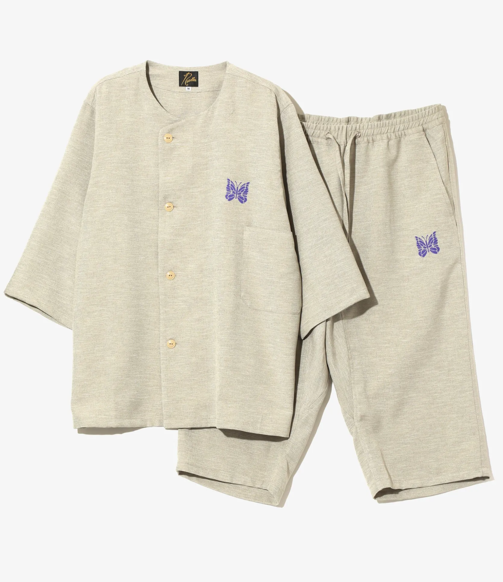 Pajama Set - Beige - Poly Oxford