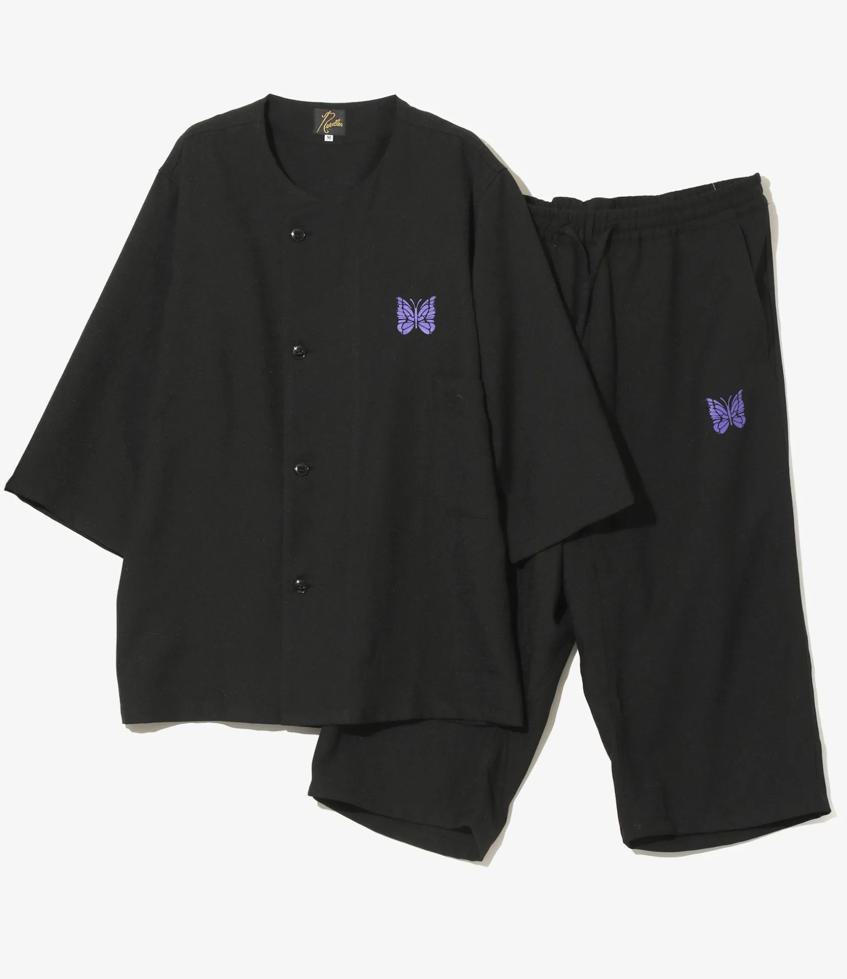 Pajama Set - Black - Poly Oxford