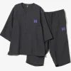 Pajama Set - Charcoal - Poly Oxford
