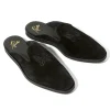 Papillon Emb. Slip-in - Black - Suede