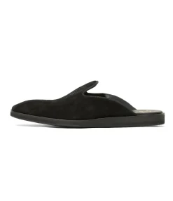 Papillon Emb. Slip-in - Black - Suede