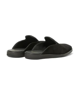 Papillon Emb. Slip-in - Black - Suede