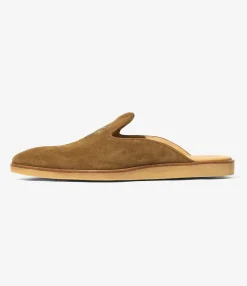 Papillon Emb. Slip-in - Brown - Suede