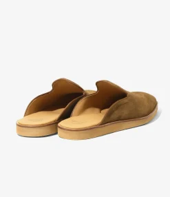 Papillon Emb. Slip-in - Brown - Suede