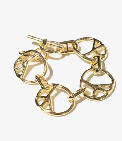 Peace Bracelet - Gold - Gold Plate