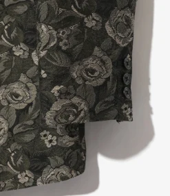 Peaked Lapel Jacket - Olive - W/R Rose Jq.