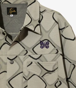 Penny Jean Jacket - Abstract - Poly Jacquard