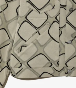 Penny Jean Jacket - Abstract - Poly Jacquard