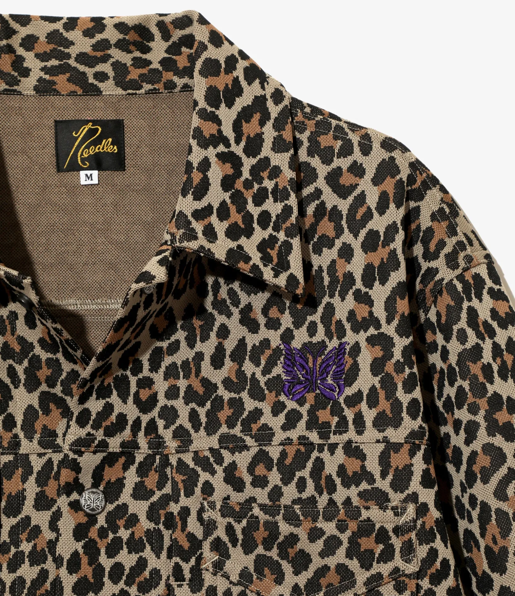 Penny Jean Jacket - Leopard - Poly Jacquard