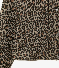 Penny Jean Jacket - Leopard - Poly Jacquard