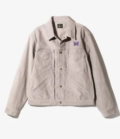 Penny Jean Jacket - Lt. Grey - C/PE 14W Corduroy