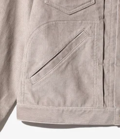 Penny Jean Jacket - Lt. Grey - C/PE 14W Corduroy