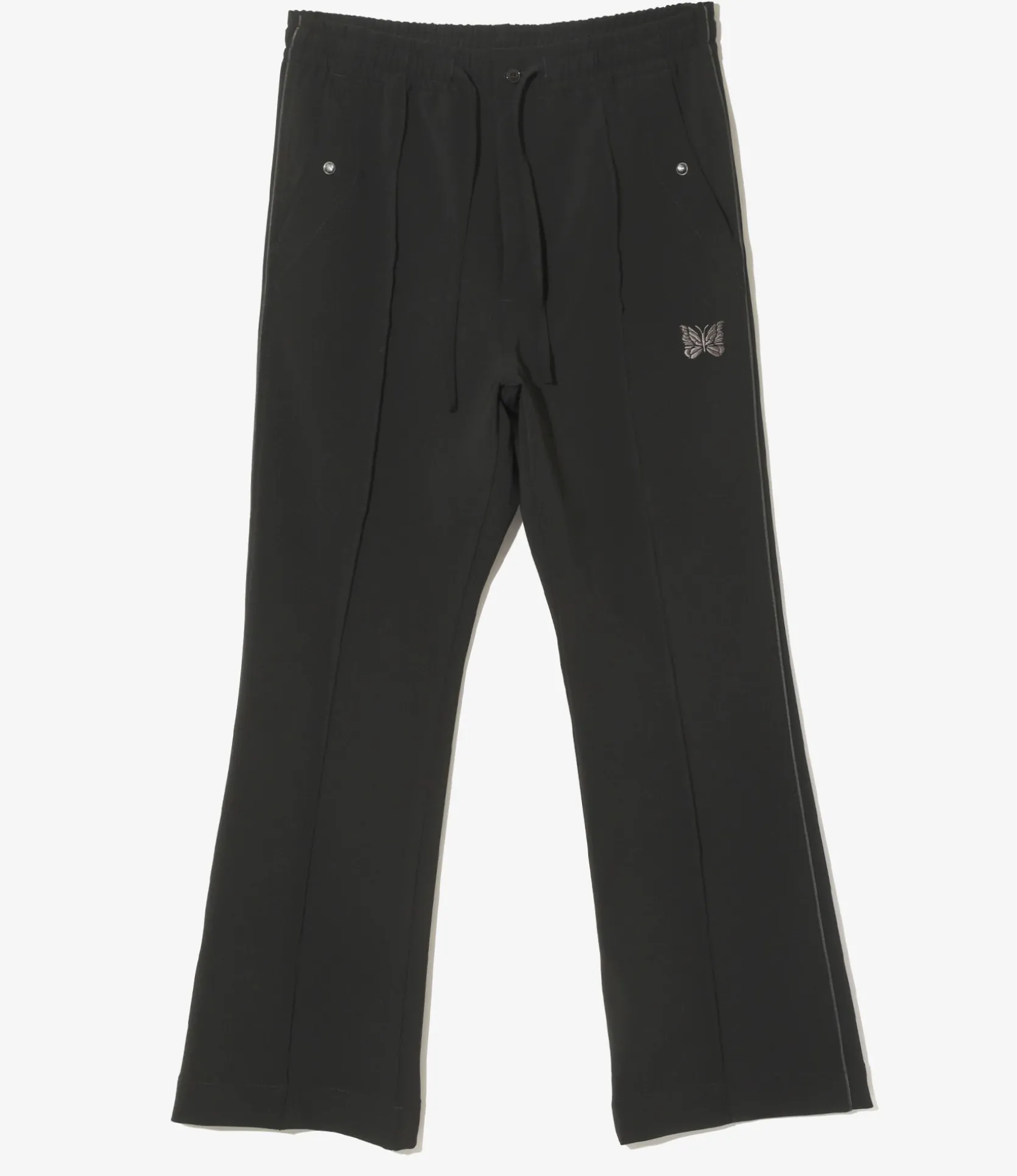 Piping Cowboy Pant - Black - Poly Double Cloth