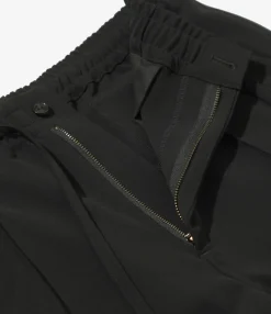 Piping Cowboy Pant - Black - Poly Double Cloth