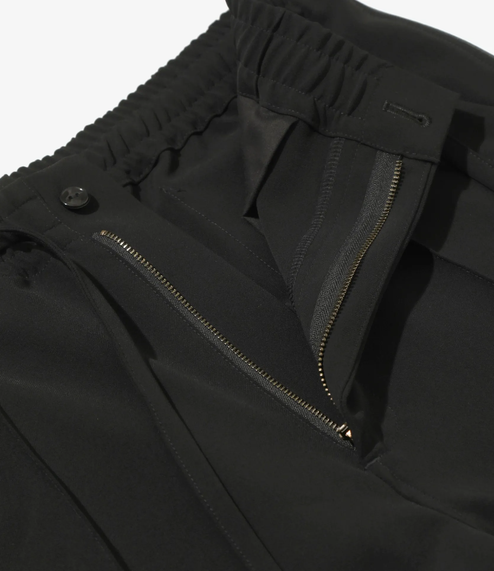 Piping Cowboy Pant - Black - Poly Double Cloth