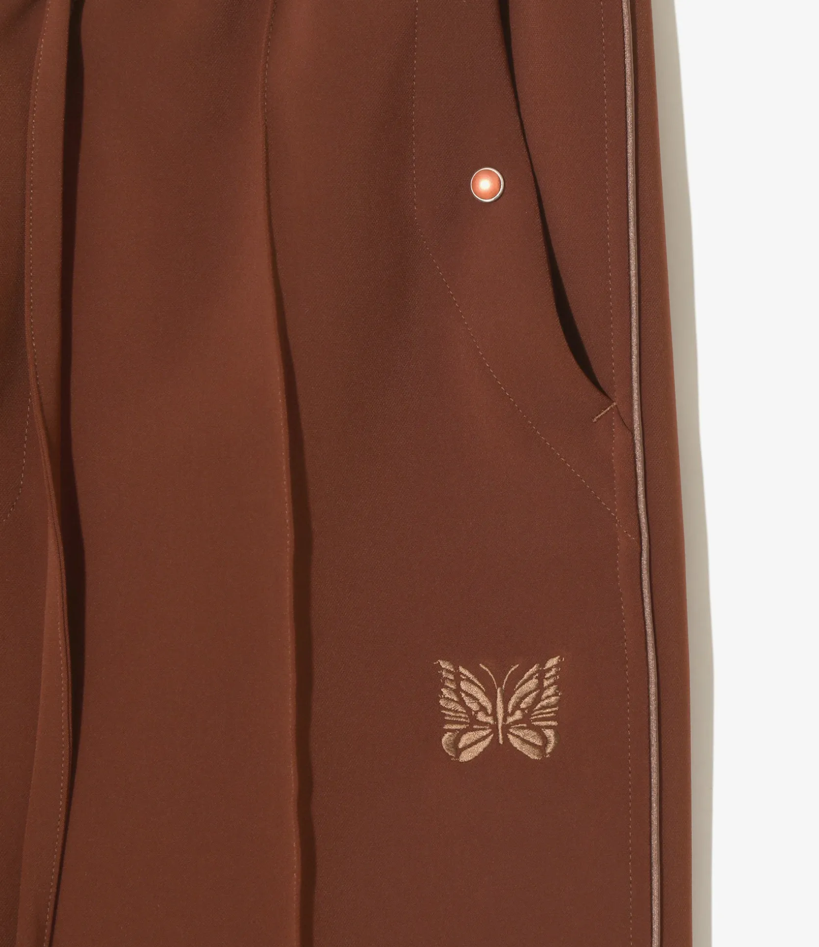 Piping Cowboy Pant - Brown - Poly Double Cloth