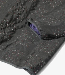Piping Quilt Jacket - Charcoal - PE/W Square Double Cut Jq.