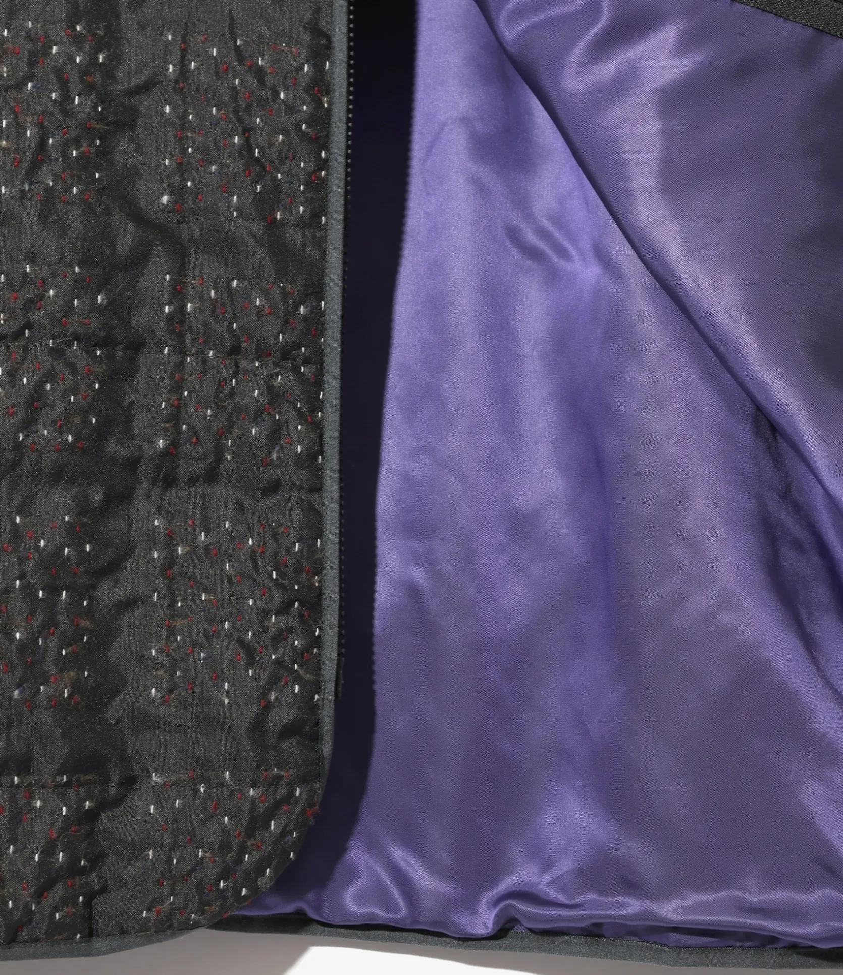 Piping Quilt Jacket - Charcoal - PE/W Square Double Cut Jq.