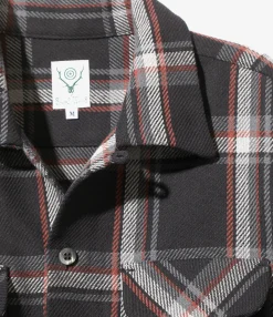 6-Pocket Classic Shirt - Black - Cotton Plaid Twill