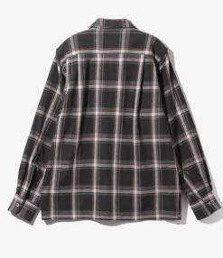 6-Pocket Classic Shirt - Black - Cotton Plaid Twill