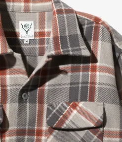 6-Pocket Classic Shirt - Grey - Cotton Plaid Twill
