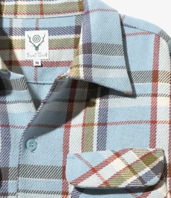6-Pocket Classic Shirt - Lt. Blue - Cotton Plaid Twill