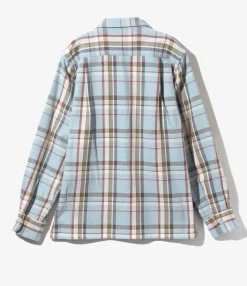 6-Pocket Classic Shirt - Lt. Blue - Cotton Plaid Twill