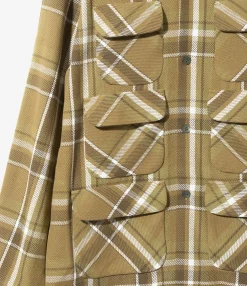 6-Pocket Classic Shirt - Olive - Cotton Plaid Twill
