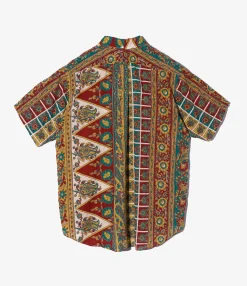 Popover BD Shirt - Jade/Khaki Floral Stripe