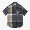 Popover BD Shirt - Navy/Yellow/Green Dobby Jq.