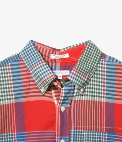 Popover BD Shirt - Red/Green Big Madras Plaid