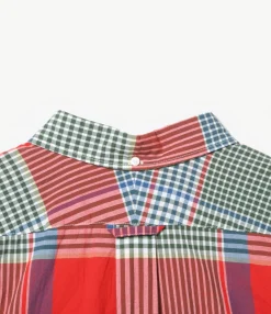 Popover BD Shirt - Red/Green Big Madras Plaid