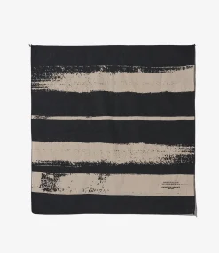 Printed Bandana - Black - Stripe