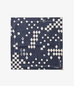 Printed Bandana - Navy - Geometry