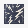 Printed Bandana - Navy - Lightning