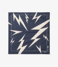 Printed Bandana - Navy - Lightning