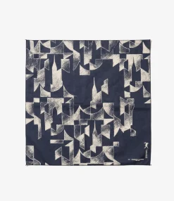 Printed Bandana - Navy - NYC