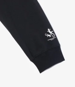 Printed Cross Crew Neck L/S T-Shirt - Black Book Print