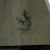 Printed Cross Crew Neck T-Shirt - Olive Gecko Print