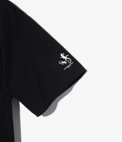 Printed Cross Crew Neck T-Shirt - Black Cosmopolitanism Print