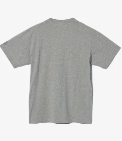 Printed Cross Crew Neck T-Shirt - Grey Cosmopolitanism Print