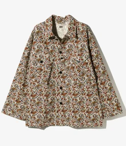 PRS Shirt - Black - Cotton Ripstop / Paisley Printed
