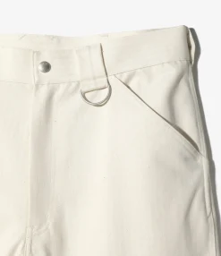 PTB Pant - Off White - Cotton Herringbone Twill