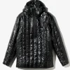 Quilted Pullover Parka - Black - Nylon Ripstop