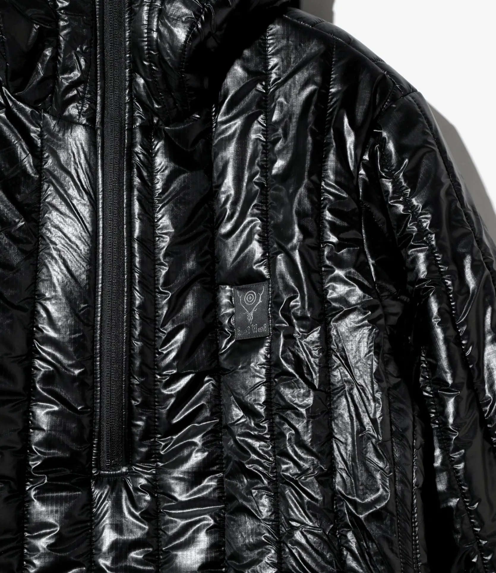 Quilted Pullover Parka - Black - Nylon Ripstop