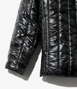 Quilted Pullover Parka - Black - Nylon Ripstop