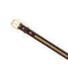 1" Clincher Belt - Havana/Brass
